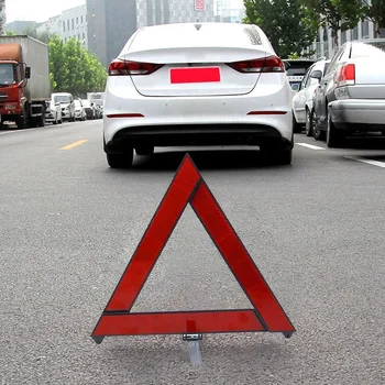 Предупреждение за извънредна счупят колата триъгълник Червен отразяваща Опасност за безопасността на Автомобилния триножник, Сгънат рефлектор знак стоп reflectante