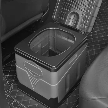 Произведено тоалетна, преносими кофа за автомобил на тоалетната чиния, висока носеща способност, за многократна употреба кофата за боклук за спешни самостоятелни пътувания
