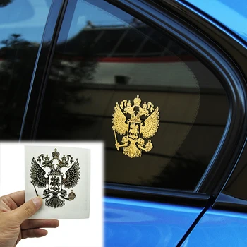 Стикер на стопанските субекти Автомобилни стикери от никелевого метал, стикери с емблемата на Орел на Руската Федерация за стайлинг на автомобили