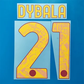 Супер A 2023 2024 DYBALA 21 шрифт футболен стаи, лепенки за топъл печат