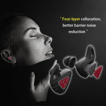 Триъгълни силиконови тапи за уши за сън по време на пътуване, Антишумовая звукоизолация, Защита на ушите, намаляване на шума с паметта, тапи за уши за уши