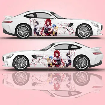 Филмът винил с модел от анимационен филм High school DXD универсален размер, стикер с изображение на аниме автомобил, декоративна стикер с изображение на аниме момиче, стикер-винетка.